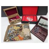 Costume Jewelry & Musical Dresser Box+