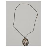 Sterling Necklace Pendant  20" Sterling Chain