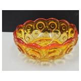 4 1/2" Moon & Stars Smith Amberina Nappy