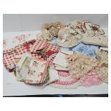 Nice Large Lot of Vintage Doilies , Table Covers