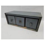 3 Drawer Table Top Cabinet 18 x 8 x 7" h