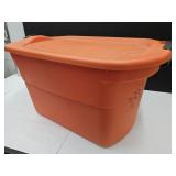 25 Gal Orange Sterilite Storage Tote