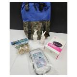Ceramic Bunnies, WIreless Charger, Toys, Back Pac+