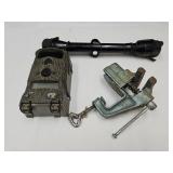 Trail Camera, Gun Scope & Bench Top VIse 2.5"