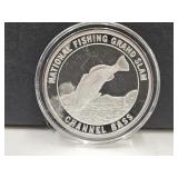 1 Troy Oz. American Fishing Silver Round