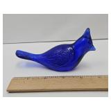 Fenton Cobalt Glass Cardinal 5 1/4" l