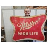 MILLER LITE Beer Advertising Sign 39 x 31"