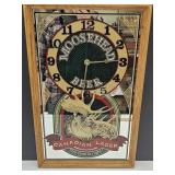 MOOSEHEAD Canadian Lager Beer Sign Clock 13 x22