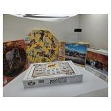 5 Vintage Horse Themed Jigsaw Puzzles