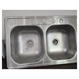 Stainless Steel Double Sink  (Used)