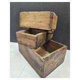 Primitive Decor Wood Boxes 10-15 Long, ADV+