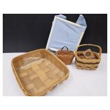 1 Longaberger Basket 6"w & Basket Decor +