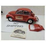 Sealed Red 1973 Jim Beam VW Beetle Whisky Decanter