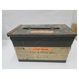 Metal Ammo Box  6 x 11 x 7" high