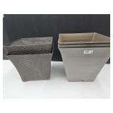 5 Planter Baskets  12" & 13" wide