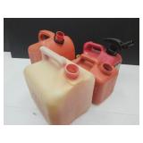 4 Red Gas Cans 1 Gal Each