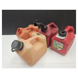 4 Red Gas Cans 1 Gal Each