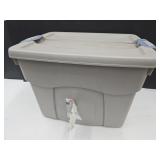 22 Gal Tan  Rubbermaid Storage Tote