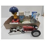 McDonald Glasses, Peanuts Thermos, Porcelain Plugs