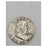 1959 Silver Franklin Half Dollar Coin