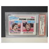 PSA Graded 1982 Topps Joe Montana / Ken Anderson