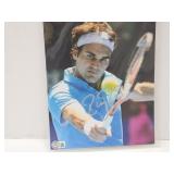 Signed Roger Federer  COA Beckett Website Sticker