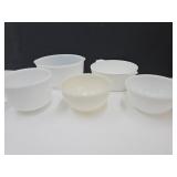 6.5"-9.5"w Fire King Mixing Bowls++