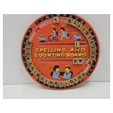 VTG 50s Spelling & Counting Board