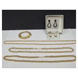 Costume Jewelry Lot- Monet, Earrings, +