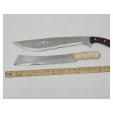 2 Machete Knives / Swords