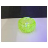Uranium Glass Salt Cellar SEE SIZE