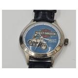 Harley Davidson Watch Black Leather Strap