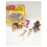 1985 Flintstones Action Figure , Car & Access