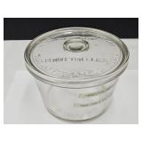 Vintage Pendleton Indiana Glass Butter Jar 5"h