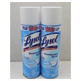 2 Lysol Disinfectant Spray Cans