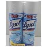 2 Lysol Disinfectant Spray Cans