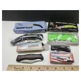 4 New Pocket Knives See Sizes