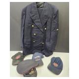 Muncie Fireman Hats & FD Suit