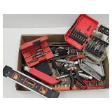 Lot of  Tools Drill Bits, Allen Wrenches , Level +
