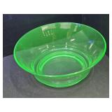 8.5"w Uranium Glass Bowl