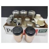 Large Lot Salt-Pepper, Sugar Shakers