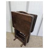 Set of 4 TV Trays woth Stand