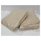 2 Beige Loveseat Covers 70"x96"