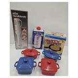 Party Dipper, Set of 4 Dip Dishes, Blender, +