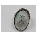 Sterling Silver Ring Tested But Unmarked SZ 6 3/4
