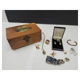Cedar Box, Costume Jewelry, Cameo, +