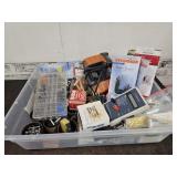 Tote with Nuts, Bolts, Hardware