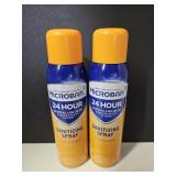 2 Microban Sanitizer Spray Cans