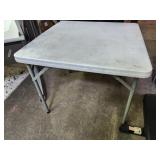 Folding Plastic Table 34" x 34" x 29" T