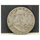 1962 Silver Franklin Half Dollar Coin